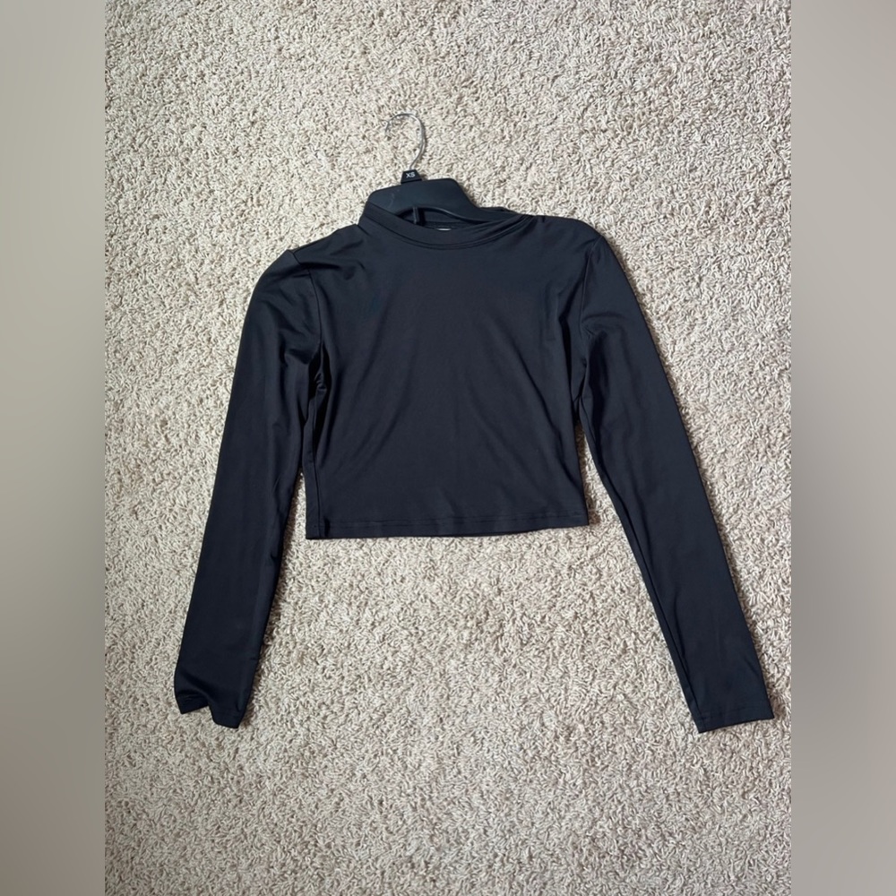 Black Dri Fit Crop Top